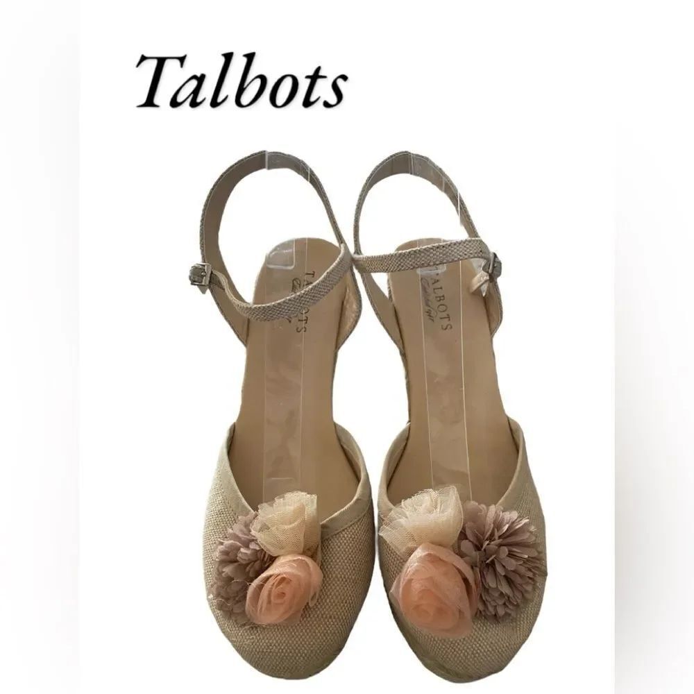 TALBOTS Women's Wedge Espadrille Summer Sandals 11